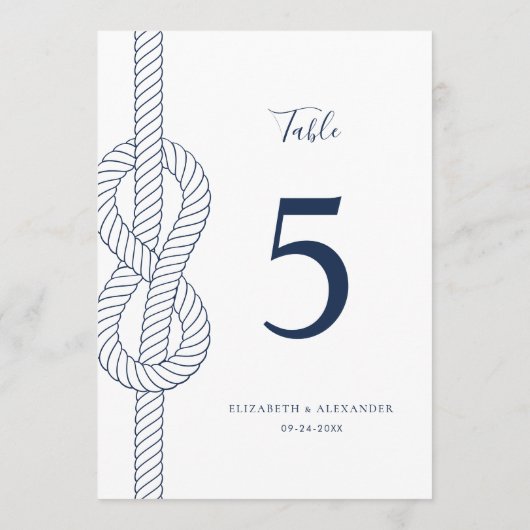 大き航海のなノッ結婚トロープのテーブル番号 (裏面)