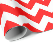 大き赤と白な山形ラッピング紙 ラッピングペーパー (ロールコーナー)