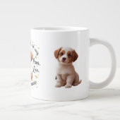 大き過ぎた前足、溢れる愛のマグカップ ジャンボコーヒーマグカップ (右)