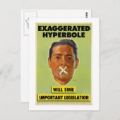 大げさなハガキ ポストカード (正面/裏面)