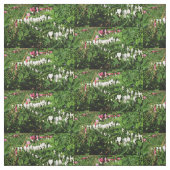 大げさに同情する人のピンクの白の写真 ファブリック (見本)