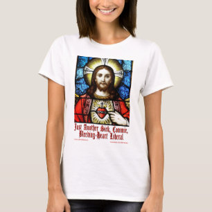 大げさに同情する人の自由主義者イエス・キリスト Tシャツ