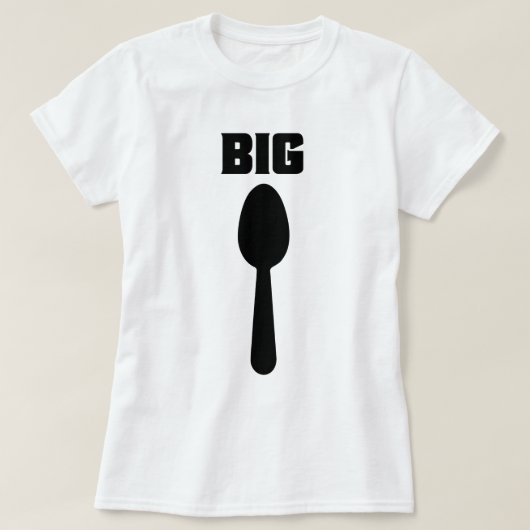 大さじ小さじ Tシャツ (デザイン正面)