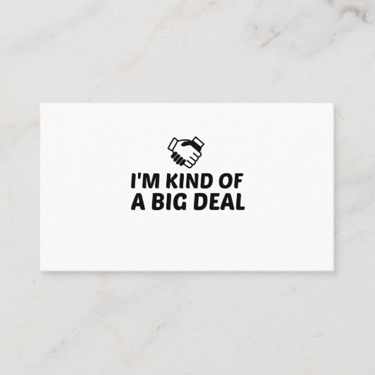 大したものではない コーリングカード (正面)