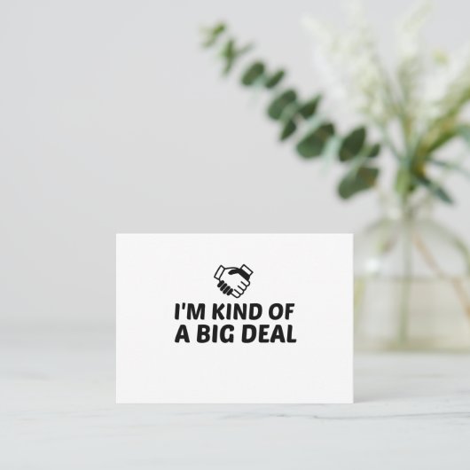 大したものではない 名刺 (スタンド正面)