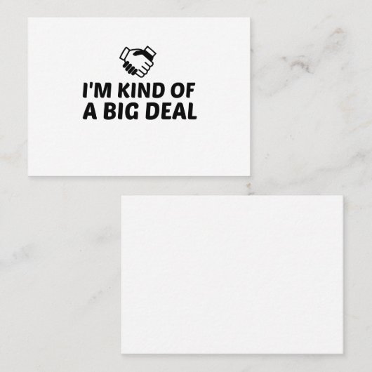 大したものではない 名刺 (正面/裏面)