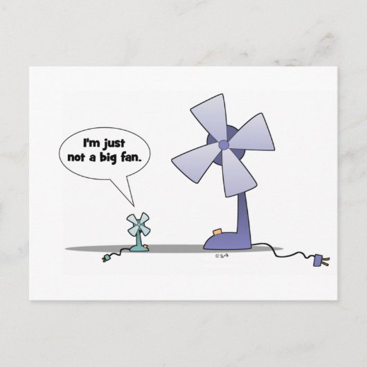 大したファンではない ポストカード (正面)