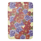 大はっきりしたカラフルバラフローラ バスマット (正面縦)