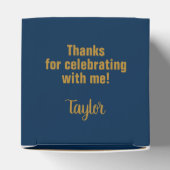 大はっきりした学金ゴールド海軍卒業会 フェイバーボックス (上部)