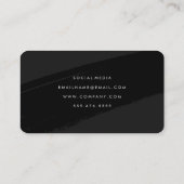 大はっきりした文字ブラッシュド 名刺 (裏面)