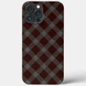 大まかなパーツの赤いクロスタータンチェックチェス Case-Mate iPhoneケース (裏面)