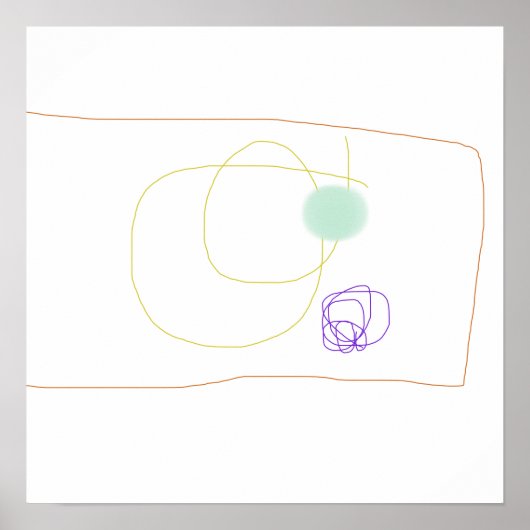 大まかな描長方形 ポスター (正面)