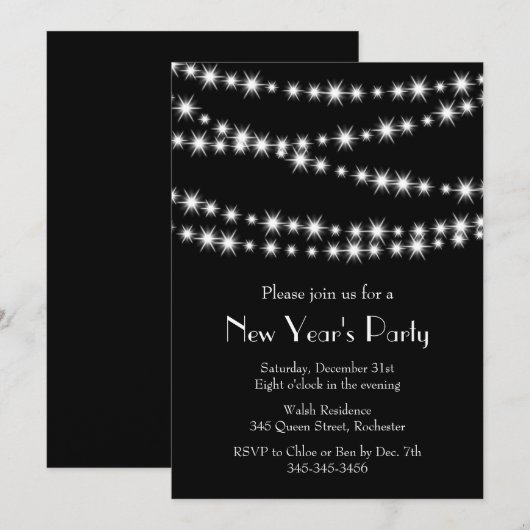 大みそかき明かり 招待状 (正面/裏面)