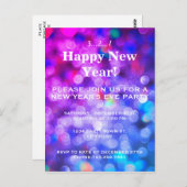 大みそかパーティの招待状 ポストカード (正面/裏面)