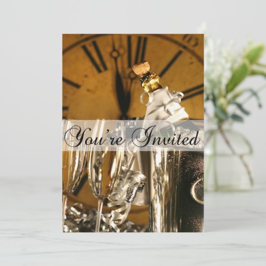 大みそかパーティの招待状 招待状 (スタンド正面)