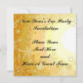 大みそかパーティの招待状 招待状 (裏面)