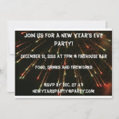 大みそかパーティの招待状 招待状 (正面)