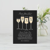 大みそかパーティーカウントダウンシャンパンカクテル 招待状 (スタンド正面)