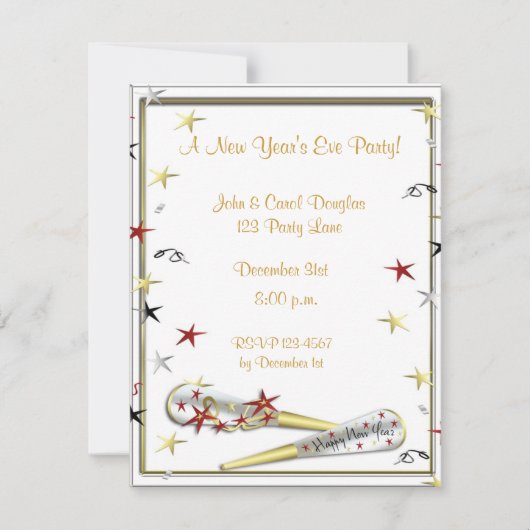 大みそか招待状 招待状 (正面)