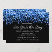 大みそエレガントかが青い星を落とす 招待状 (正面/裏面)