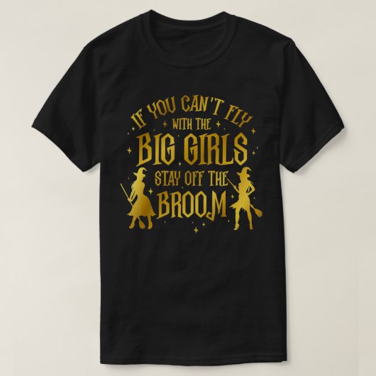大もしきな女の子はバーから離れて飛べない Tシャツ (デザイン正面)