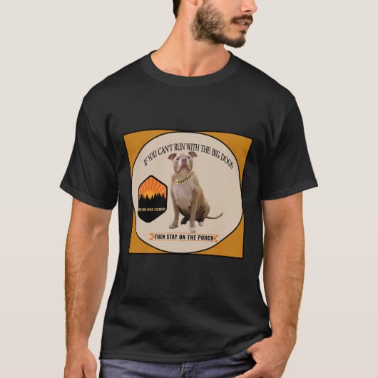 大もし犬と走も一緒に行けない Tシャツ (正面)