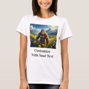 大よくはしゃぐ足牧草花 Tシャツ