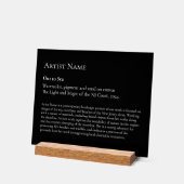 大アートギャラリーアート展示館 アクリルサイン (傾斜)