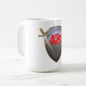 大イエズス剣とシールドマグ コーヒーマグカップ (正面左)