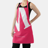 大イニシャル |モダンタイポグラフィ |ピンク エプロン (インサイチュ)