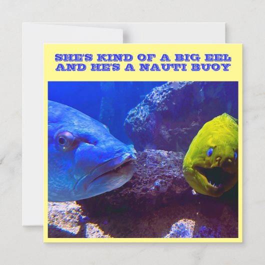 大ウナギNAUTIブイ巡航船ドアマグネット マグネット招待状 (正面)