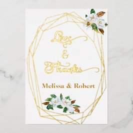 大エレガントサンキューカード 箔シーズンカード