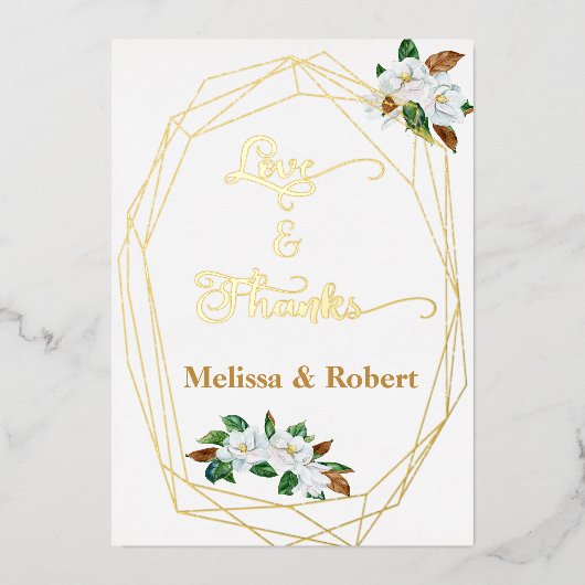 大エレガントサンキューカード 箔シーズンカード (正面)