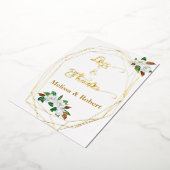 大エレガントサンキューカード 箔シーズンカード (回転した状態)