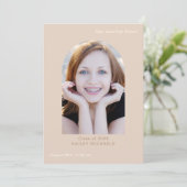 大エレガント型写真卒業 招待状 (スタンド正面)