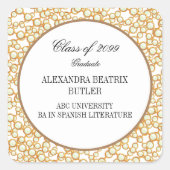 大エレガント学修士院卒業会 スクエアシール (正面)