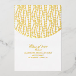 大エレガント学修士院卒業会 箔招待状