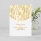 大エレガント学修士院卒業会 箔招待状 (立ち正面)