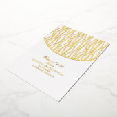 大エレガント学修士院卒業会 箔招待状 (回転した状態)