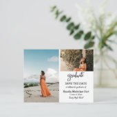 大エレガント学卒業パーティー |日付を保存  案内ポストカード (スタンド正面)