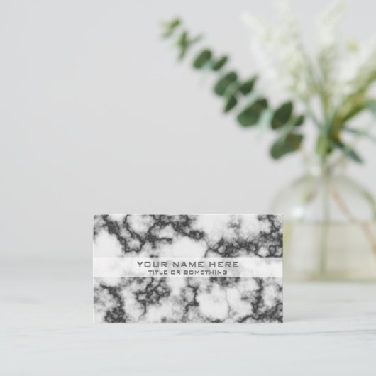 大エレガント理石 名刺 (スタンド正面)