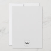 大エレガント紫春バラ結婚ズ 招待状 (裏面)