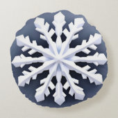 大エレガント雪片 ラウンドクッション (裏面)