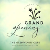 大オープニングの花火スターブラック来スーン ウィンドウサイン (シート3)