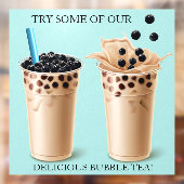 大カスタマイズきなボバブルティードーナツ店 ウィンドウサイン (シート2)