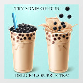 大カスタマイズきなボバブルティードーナツ店 ウィンドウサイン (シート)