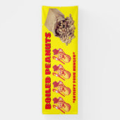 大カスタマイズフェンス販売用ゆでピーナッツ 横断幕 (縦)