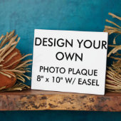 大カスタムパーソナライズされた10" x 8"フォトプラーク フォトプラーク (側面)