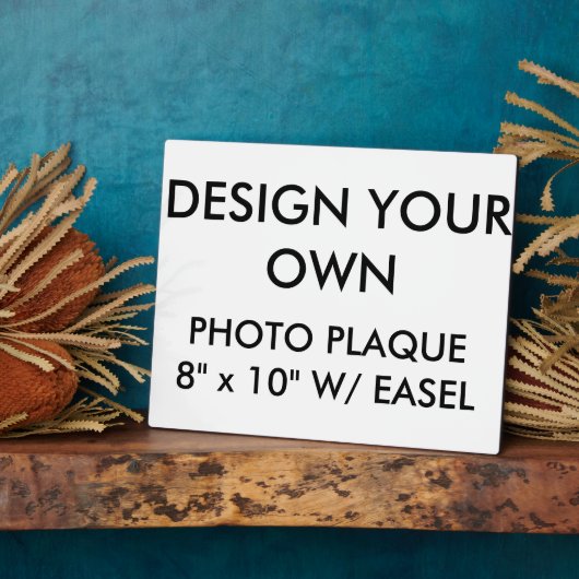 大カスタムパーソナライズされた10" x 8"フォトプラーク フォトプラーク (側面)