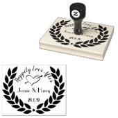 大カスタムリース結婚の ラバースタンプ (押印)